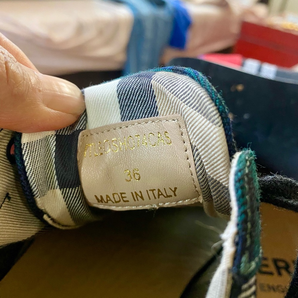 Burberry Multicolor Plaid Women's Sneakers size 36 or 6 - Picture 5 of 8